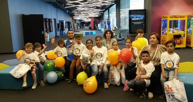 Suriyeli çocukların 23 Nisan sevinci