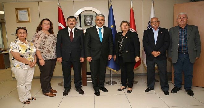 Türkiye Muhtarlar Federasyonu Başkanı Akpınar'ı ziyaret etti
