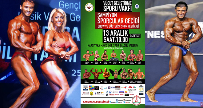 Vücut geliştirmecilerden muhteşem gösteri