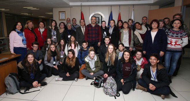 Yabancı öğrencilerden Akpınar'a ziyaret