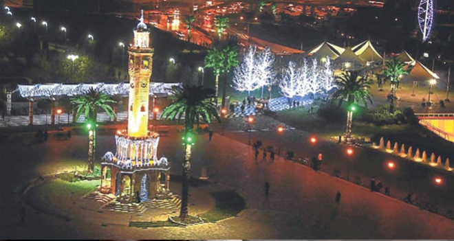 Yılbaşında İzmir'de 2 Milyon Led Ampul Yanacak