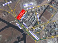  Caher Dudayev Bulvarı’nda tramvay çalışması için geçici trafik düzenlemesi 