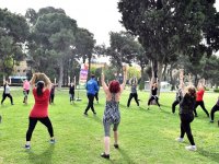  Kültürpark'ta sabah sporu keyfi