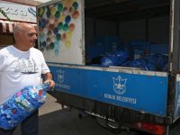 1 tona yakın mavi kapak topladı