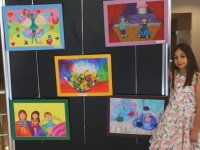 10 Yaşında 3.kişisel sergisini açtı