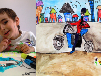 6 yaşında ilk sergisini açıyor