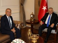 Başbakan Binali Yıldırım, Aziz Kocaoğlu ile bir araya geldi