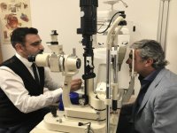 Başkan Akpınar'a göz muayenesi...