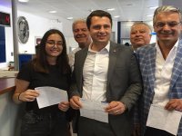 Başkan Akpınar'dan İnce'ye bağış...