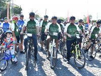 Başkanlar pedal çevirdi...