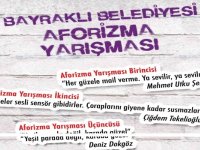 Bayraklı'da duvar yazıları yarıştı