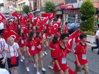 BERGAMA'DA OLİMPİYAT ATEŞİ YANDI