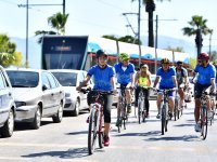 Bostanlı İskele'den İnciraltı Kent Ormanı'na pedallı kutlama