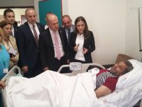 CHP'li Bakan, roketlerin hedefindeki Kilis'te incelemelerde bulundu