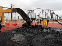 Çocuk parkını yakanlar yakalandı