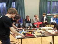 Çocuklar için küçük enstrümanlar atölyesi