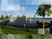 Demokrasi şehitleri anısına anıt heykel...