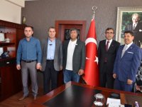 Ege Bölgesi Evden Eve Nakliyeciler Derneği Kaymakam Yücel'i ziyaret etti