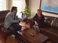 Ege Serbest Bölge Müdürü, Karşıyaka Kaymakamını ziyaret etti