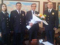 Emniyet Müdürü Yonar'dan Kaymakam Yücel'e ziyaret