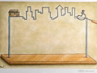 Engelleri karikatürle kaldırdılar