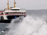 Fırtına vapur seferlerini iptal ettirdi...