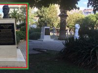 Gode Cengiz'in büstü, parkına yerleşti...