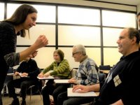 Görme engelliler sahneye hazırlanıyor