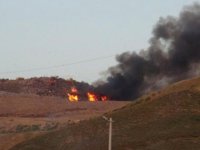 Harmandalı Çöplüğü'nde yine yangın çıktı