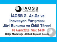 İAOSB Ar-Ge ve İnovasyon Yarışması'nda büyük gün yarın