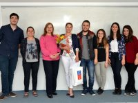 İzmir’in tek kadın çöp kamyonu şoförü, İzmir Üniversitesi'nde