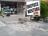 Kaldırımı kazdılar ve bıraktılar