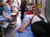 Kan stoğuna Kaymakam Yücel'den destek