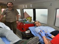 Kan stoğuna Kaymakam Yücel'den destek