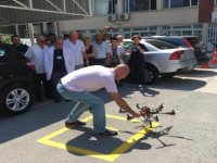 Kanlar drone ile taşındı