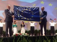 Karşıyaka Belediyesi Avrupa Şeref Bayrağını teslim aldı