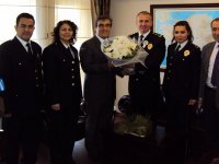 Karşıyaka Emniyet Müdürü Yonar, Kaymakam Yücel’i ziyaret etti