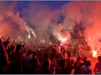 Karşıyaka Stadı için meşaleli protesto