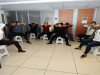 Karşıyaka'da egzersizler ofise taşındı