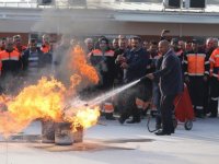 Karşıyaka'da yangın tatbikatı