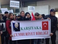 Karşıyaka’da “Kadına şiddete son” yürüyüşü…