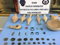 Karşıyaka'da tarihi eser kaçakçısı yakalandı