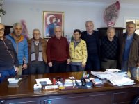 Karşıyakalı amatörler, ASKF Başkanı Yatkın'ı ziyaret etti