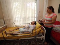 Kas hastası Ender yatağına kavuştu