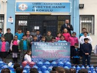 Kaymakam Çalışır'dan mavi kapak toplayan öğrencilere destek