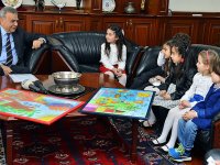 Kocaoğlu minik öğrencilerle buluştu