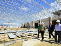 KOCAOĞLU YENİ FUAR ALANI İNŞAATINI DENETLEDİ