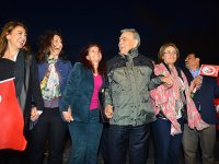 Kocaoğlu hıdrellez ateşini yaktı, ''Laiklik zinciri''ne katıldı