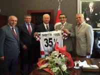 KSK yönetiminden Karşıyaka Kaymakamı Yücel'e ziyaret