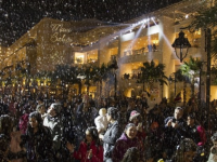 Mavibahçe'de kar sevinci